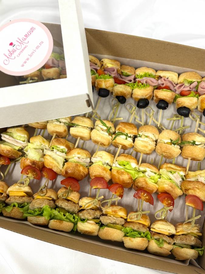 Бокс с ассорти панини-канапе, 38 шт — изображение 3