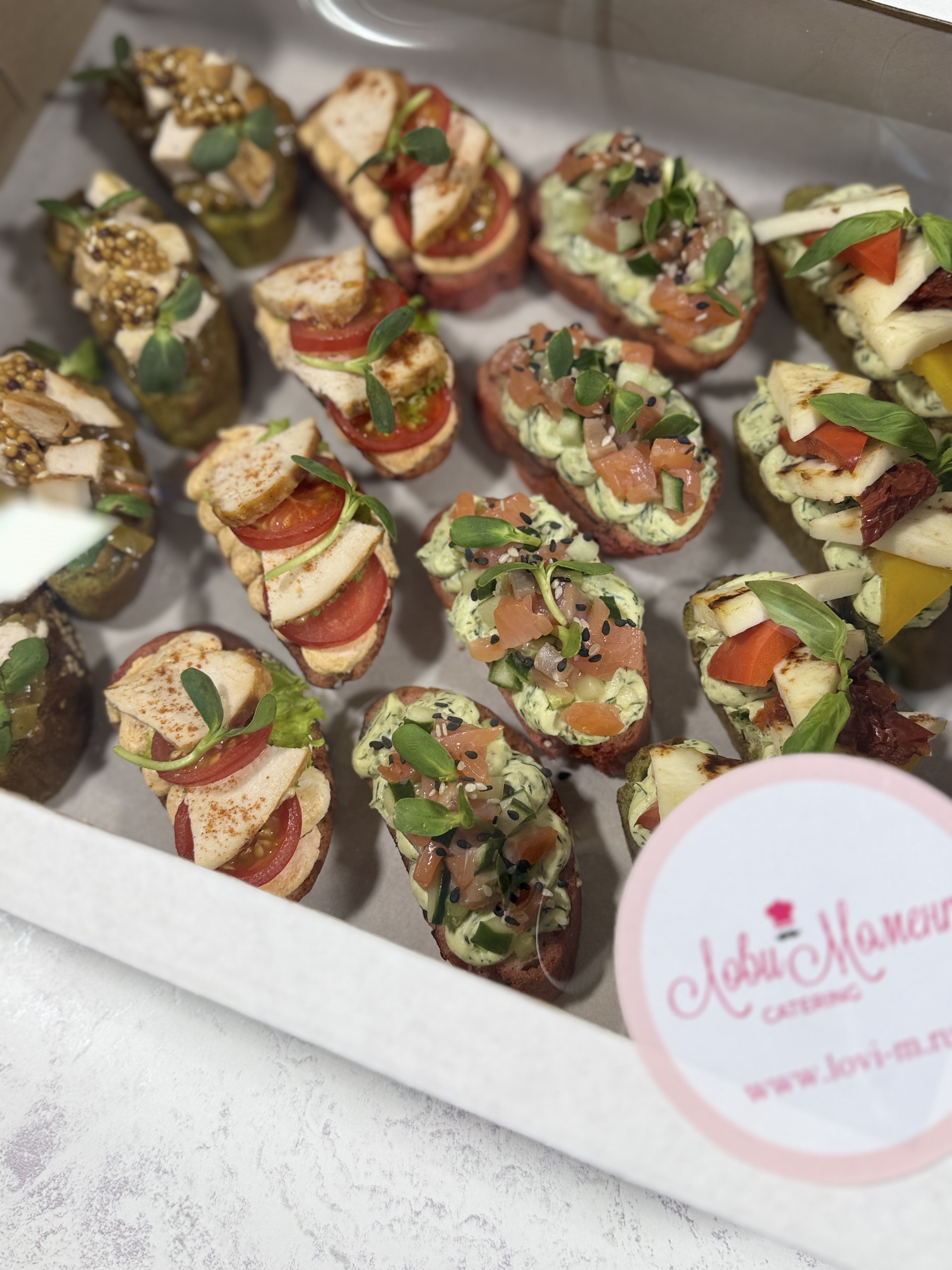 Бокс ассорти брускетт №3, (16 шт) — изображение 2