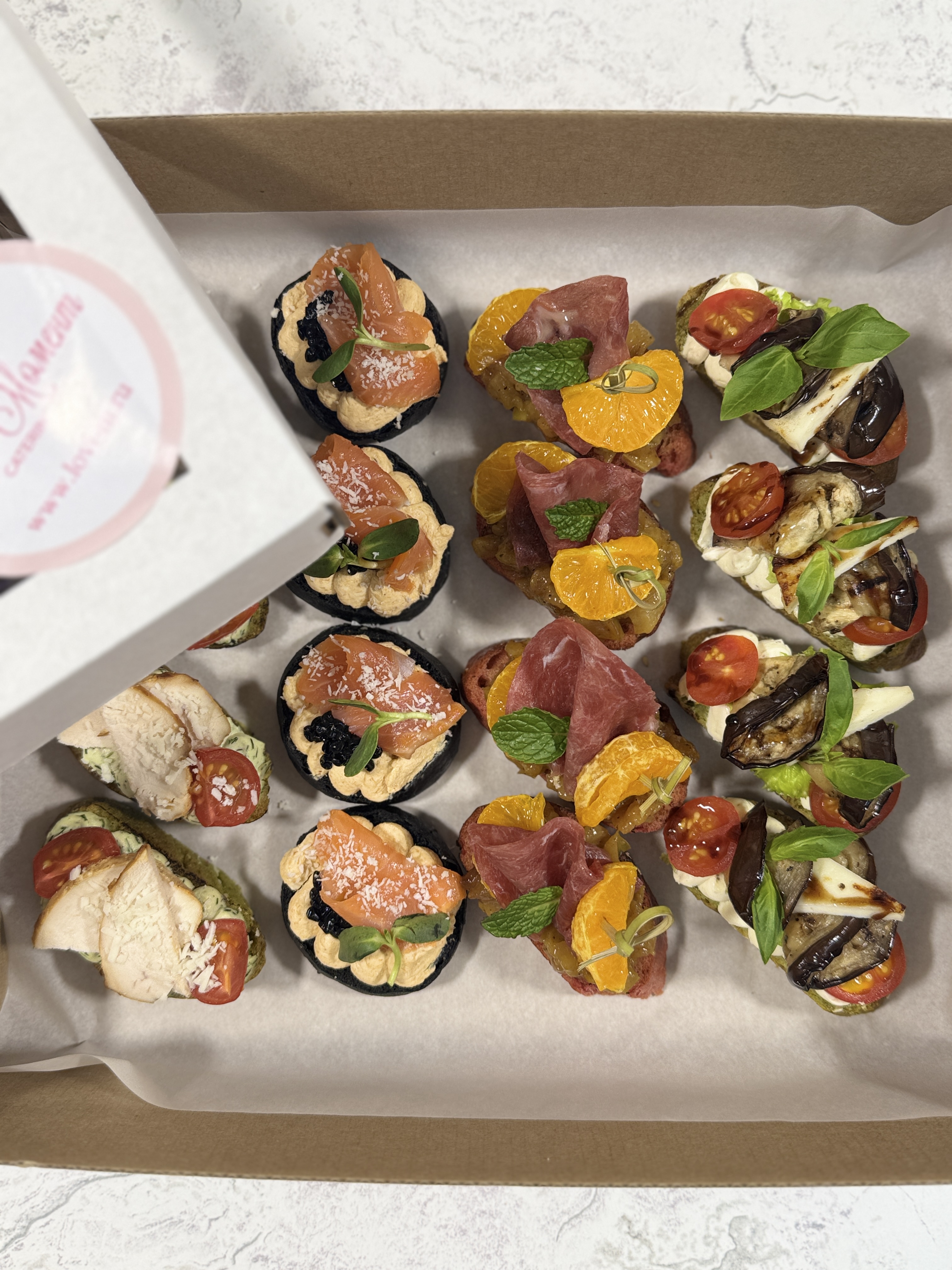 Бокс ассорти брускетт №4, (16 шт)