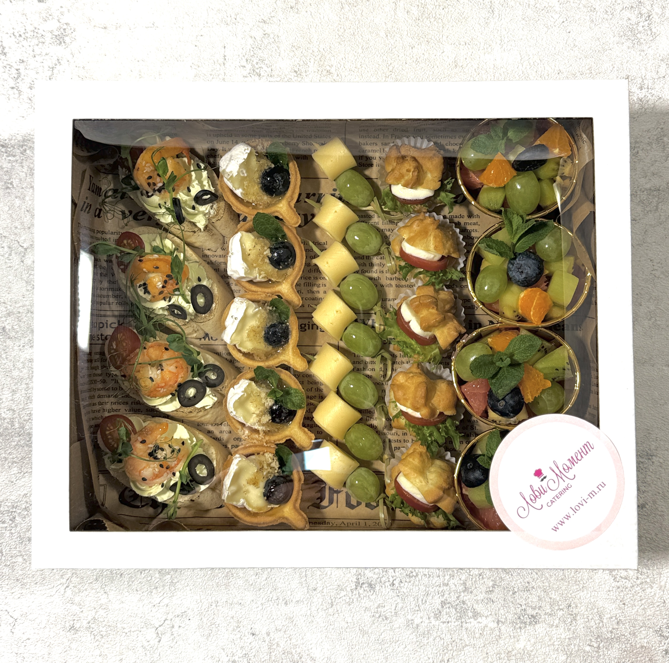 Бокс Под бокальчик (для 2-5 чел)